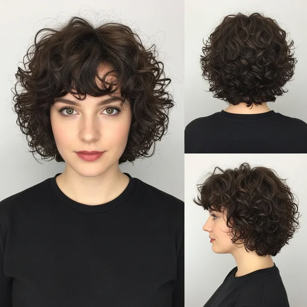 Cute Curly Hairstyles Short Thick Hair