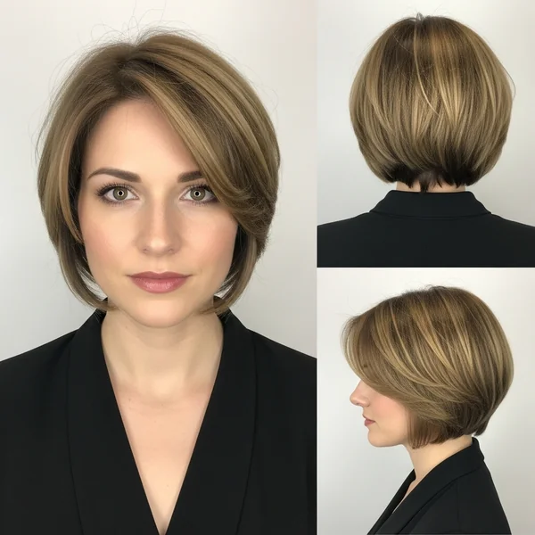 Fall Short Cut for Round Faces