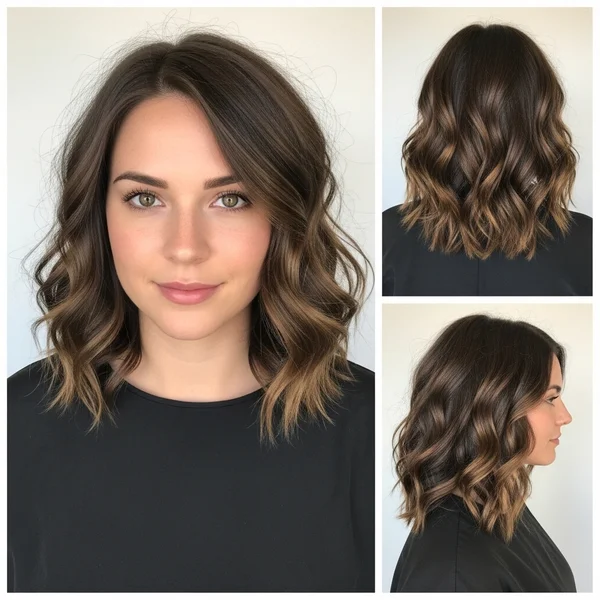 Haircuts For Thick Wavy Hair Round Face