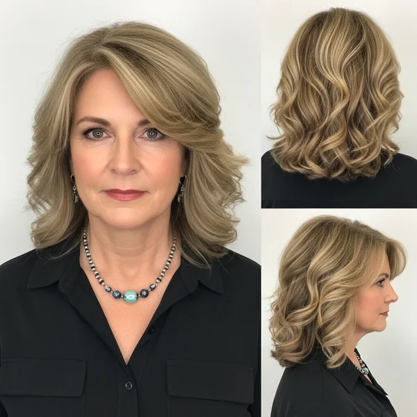 Hairstyles For Thick Wavy Hair Over 50