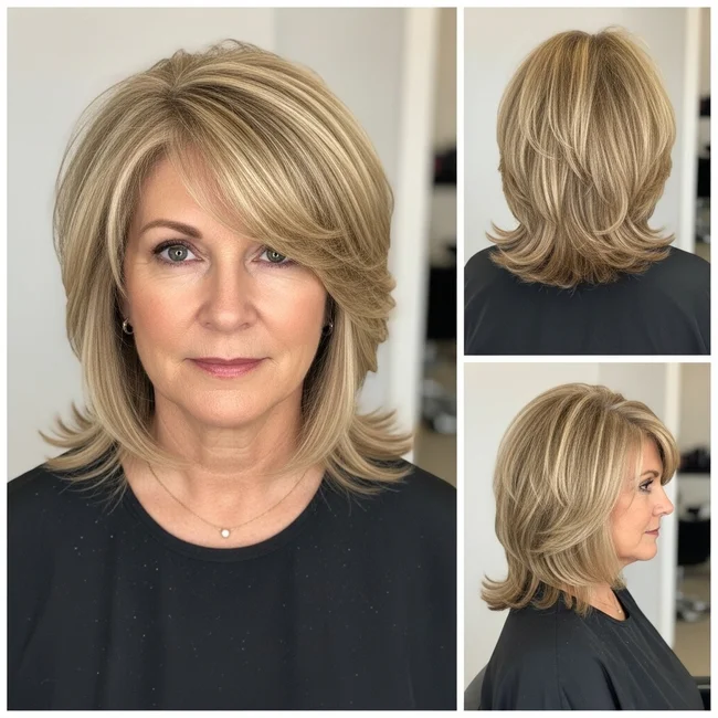 Incredible Medium-Length Layered Haircuts Over 50