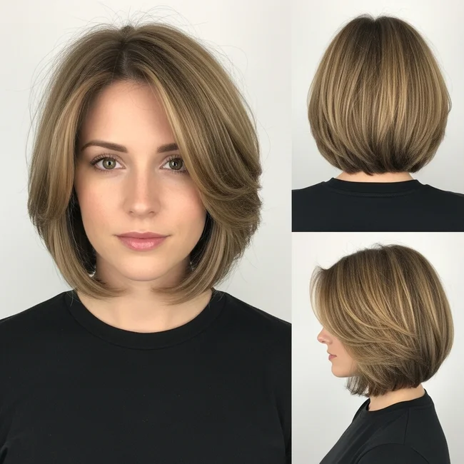 Layered Chin Length Haircut For Fine Hair