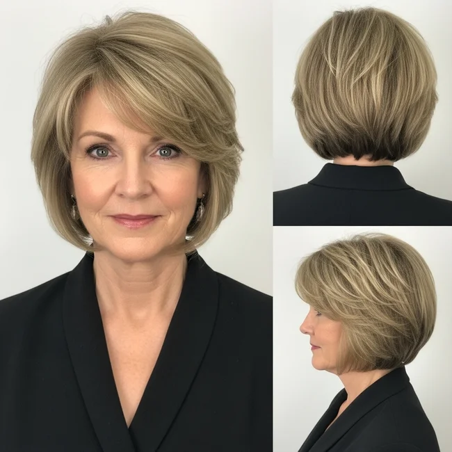 Layered Short Bob
