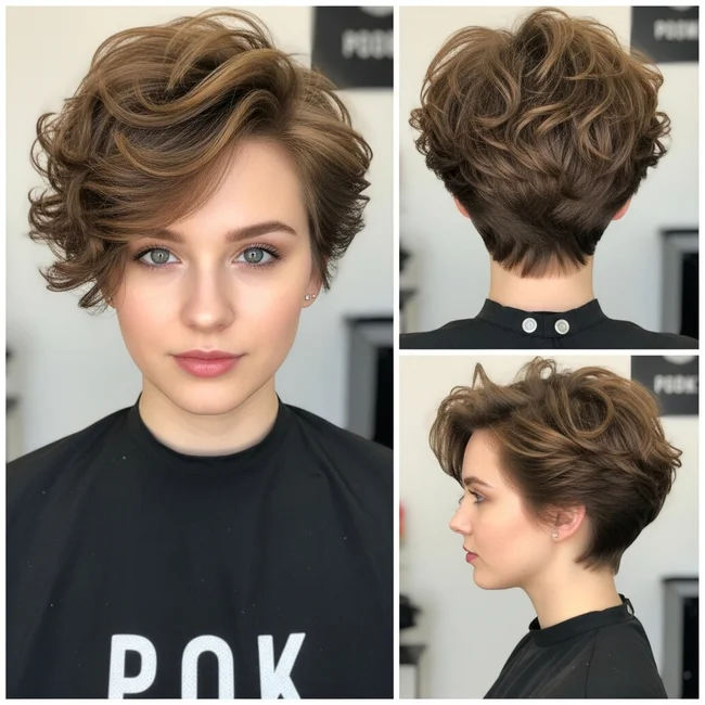 Long Curly Pixie Hairstyles