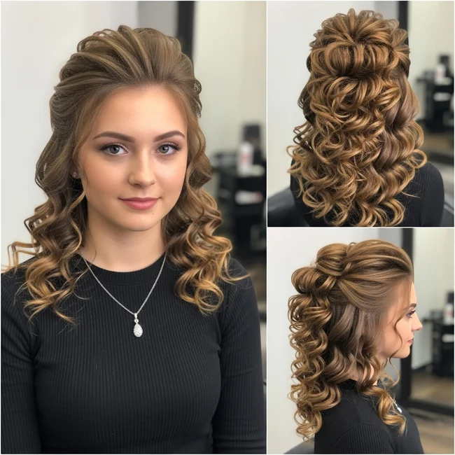Long Curly Updo Hairstyles