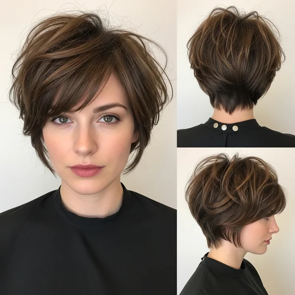 Long Pixie Shag Haircut