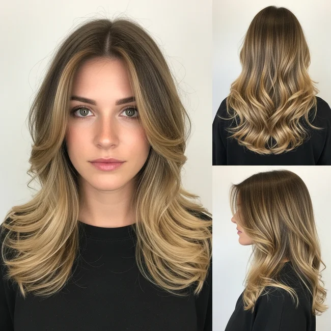 Long Wavy Haircut For Oval Faces