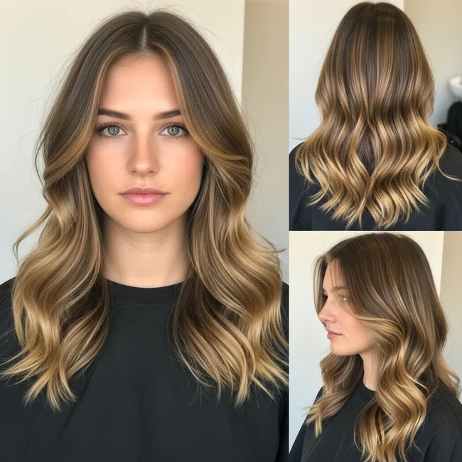 Long Wavy Haircuts for Round Faces
