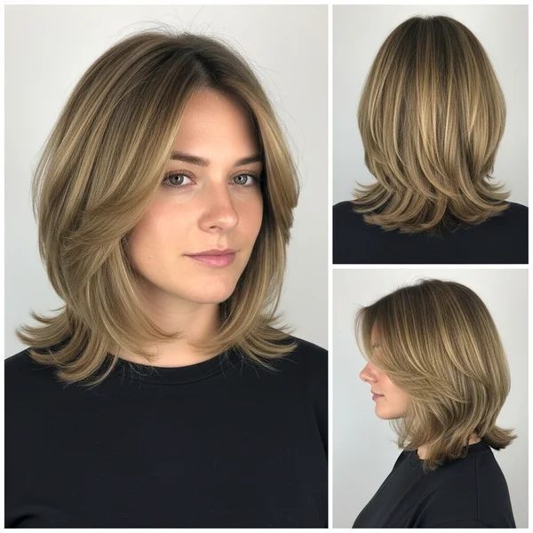 Medium Length Layered Bob Hairstyle