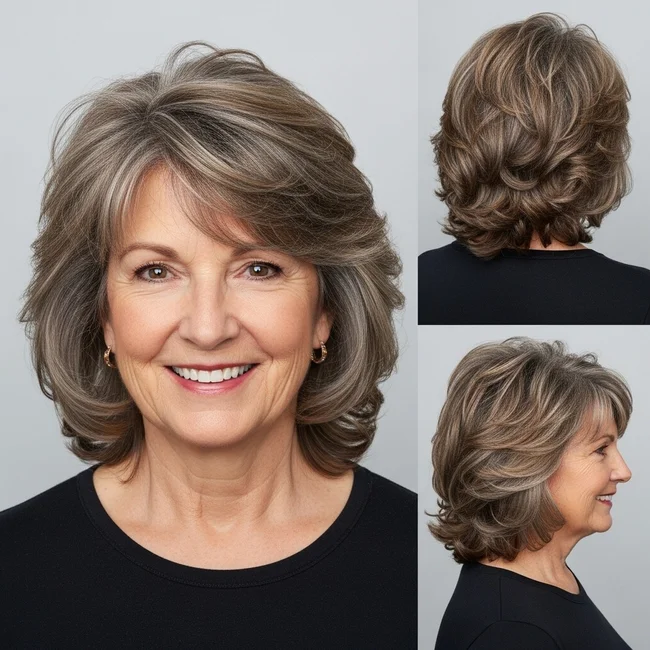 Medium Soft Curly Layers