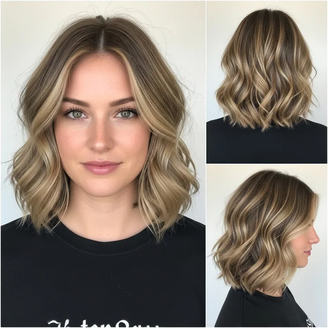 Messy Wavy Lob With Layers
