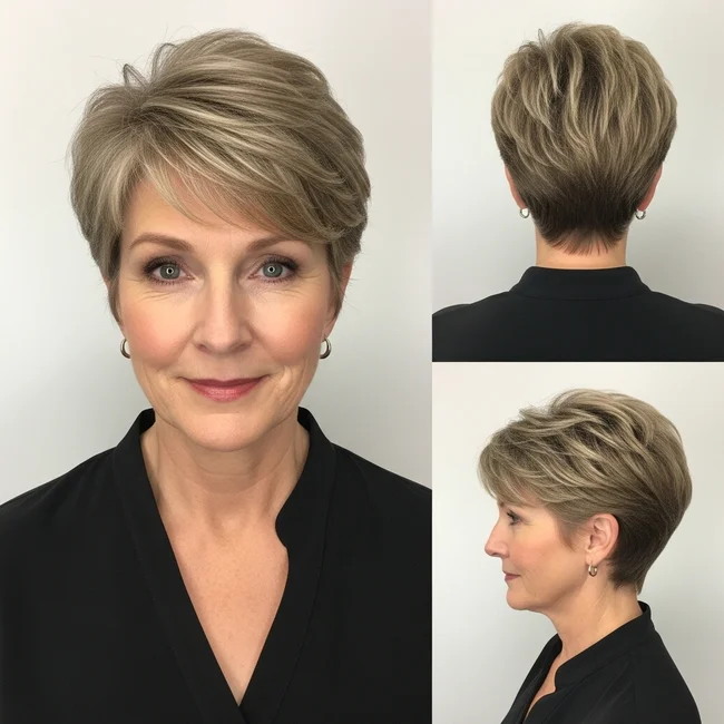 Pixie Haircut For Fine Hair Over 50