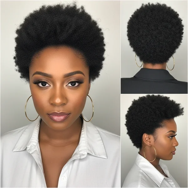 Puff Hairstyles Black Women Short Hair