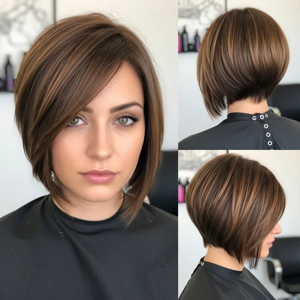 Short Angled Bob Hairstyles