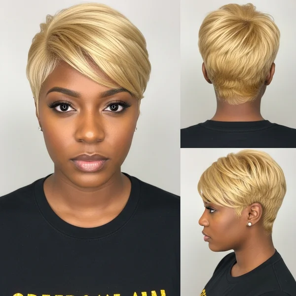 Short Blonde Hairstyles For Black Women