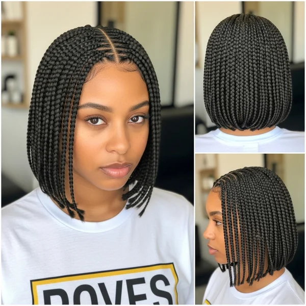 Short Bob Braids Hairstyle