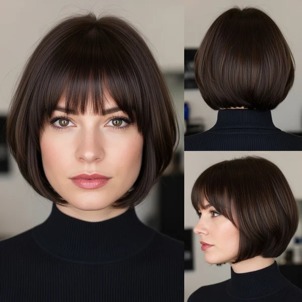Short Bob Hairstyles With Bangs