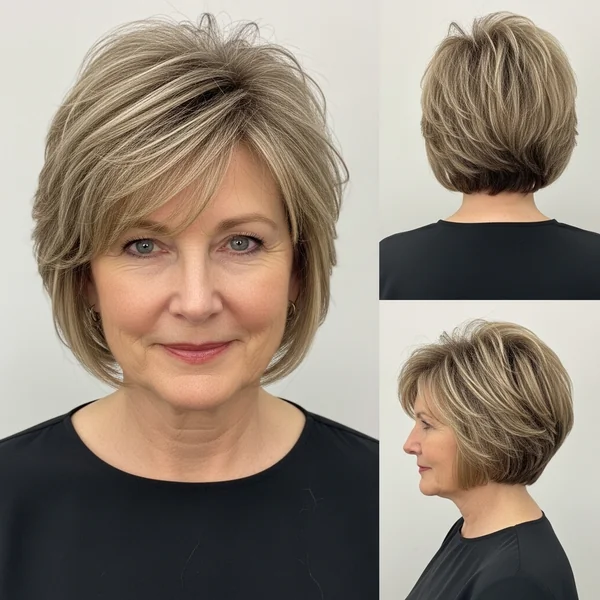 Short Bob Hairstyles With Choppy Layers For Thick Hair