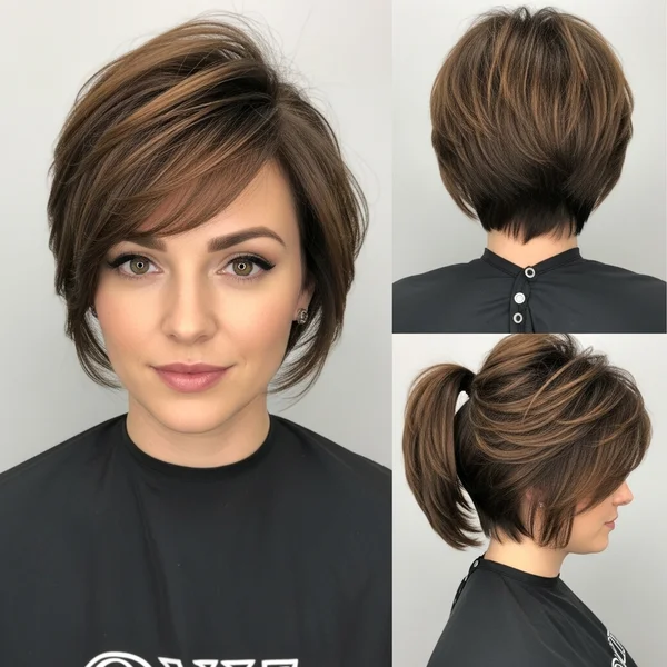 Short Bob Ponytail Hairstyles