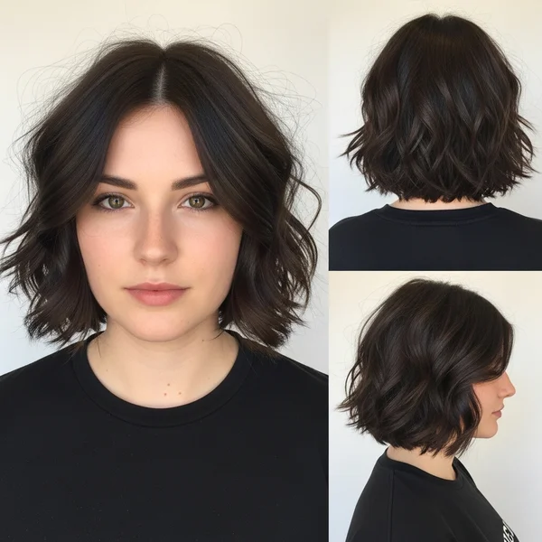 Short Bob for Thick Wavy Hair