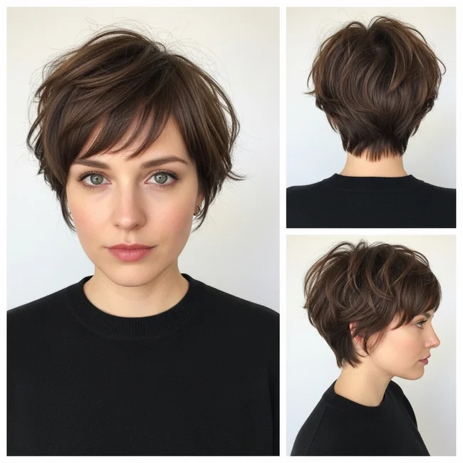 Short Choppy Messy Pixie Haircut