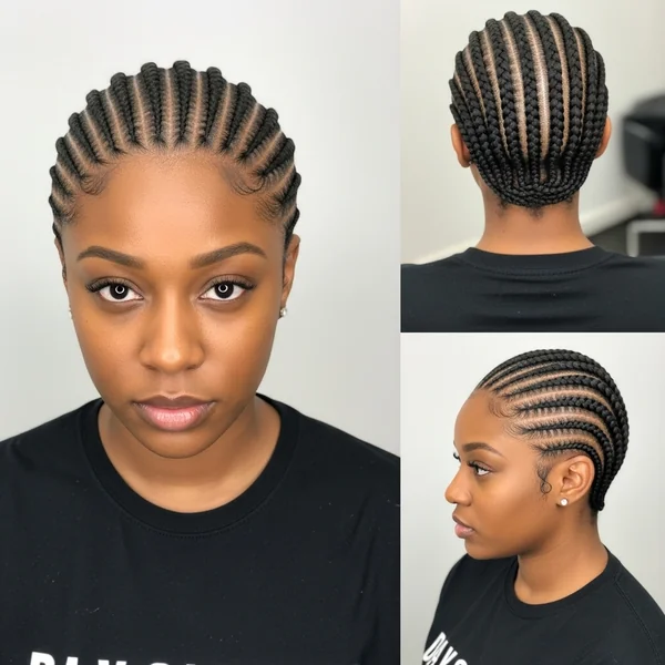 Short Cornrow Hairstyles For Black Women