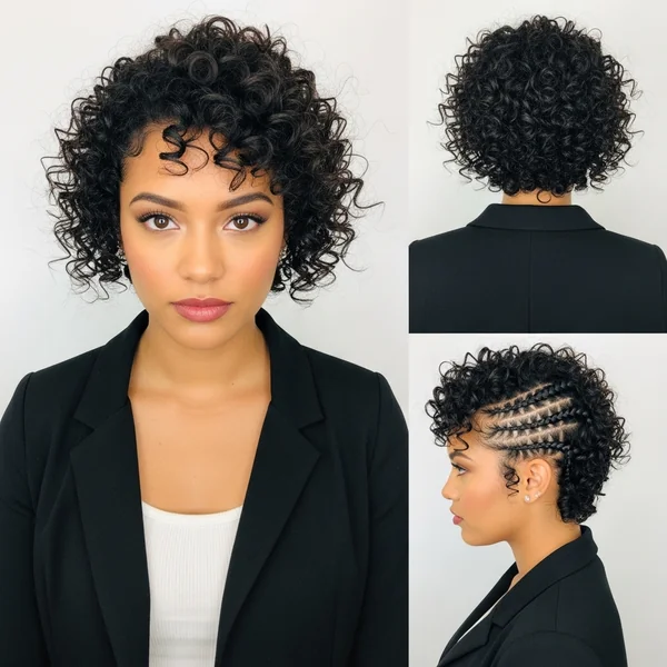 Short Curly Braided Hairstyles