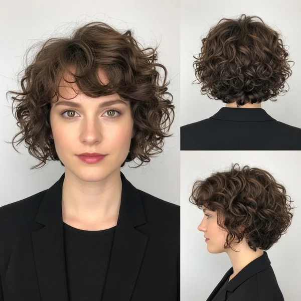 Short Curly Haircuts For Oval Faces