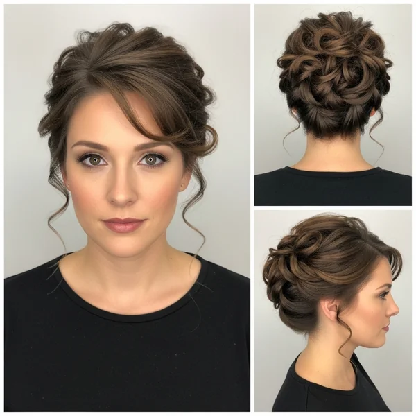 Short Curly Hairstyles Updo