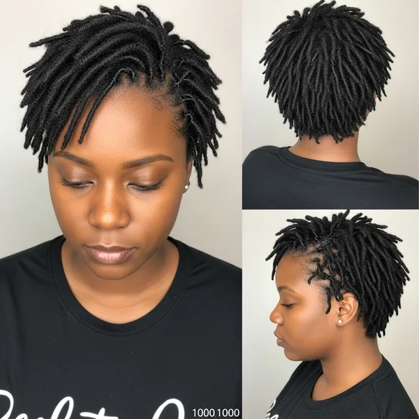 Short Dread Hairstyles For Women Black