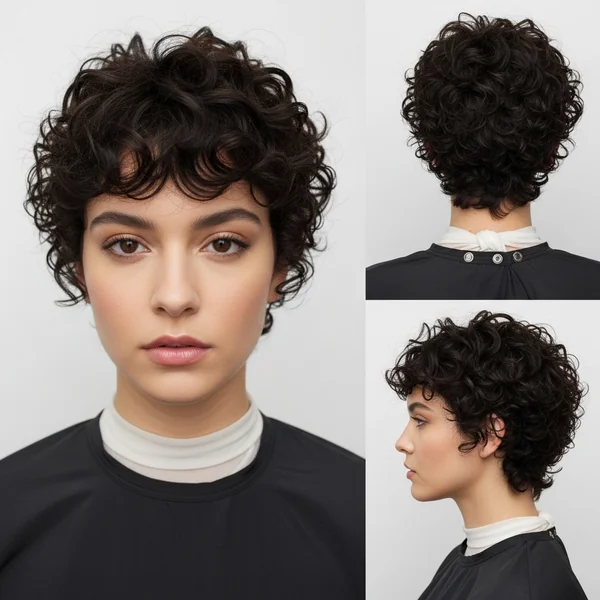 Short Haircuts for Frizzy Curly Hair
