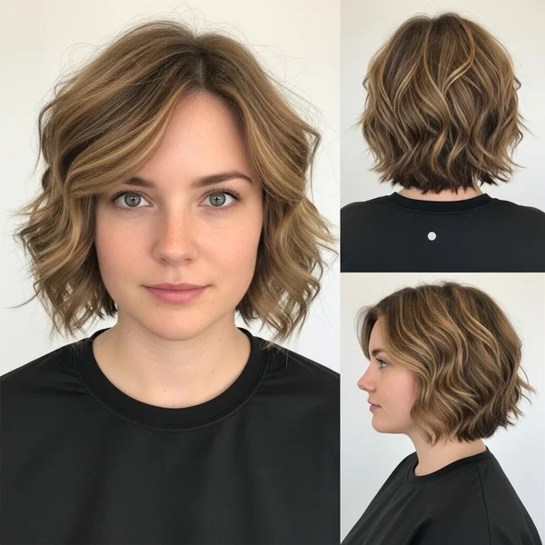 Short Layered Haircut For Thick Wavy Hair