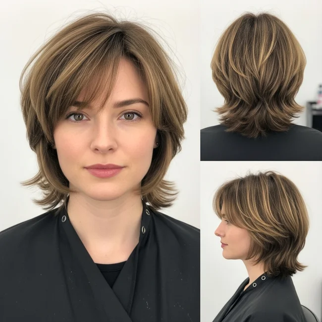 Short Layered Shag Haircuts
