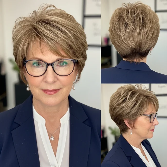 Short Pixie Haircut For Women Over 50