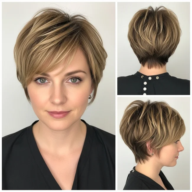 Short Pixie Shag Haircut For Fine Hair