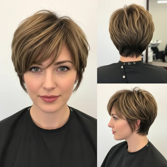 Short Pixie Shag for Fine Hair
