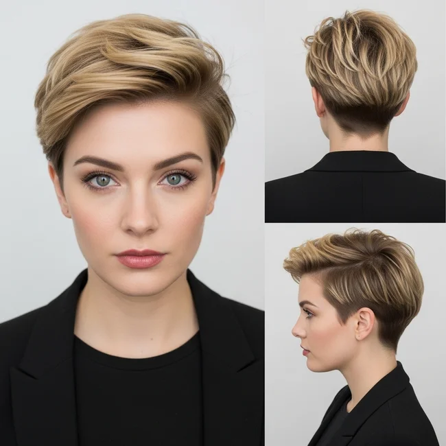 Short Pixie Undercut Hairstyle