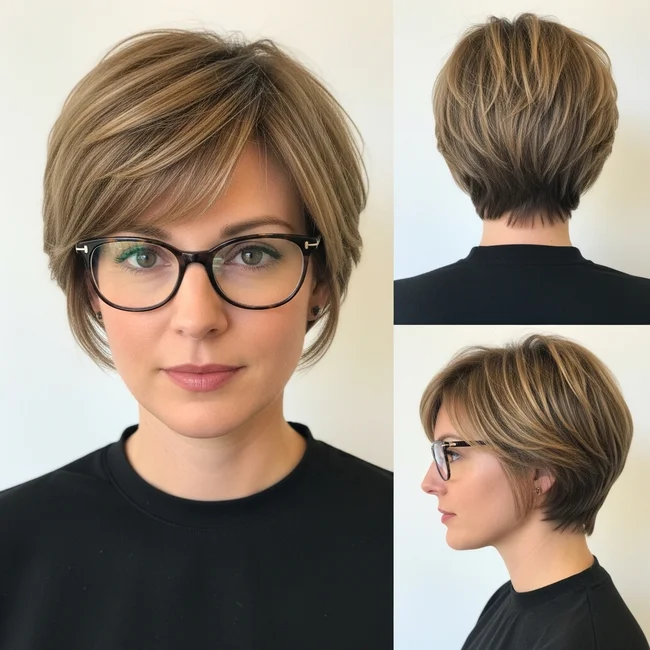 Short Pixie With Glasses