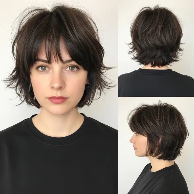 Short Shag For Thick Hair
