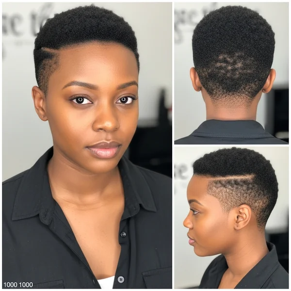 Short Shaved Hairstyles For Black Women