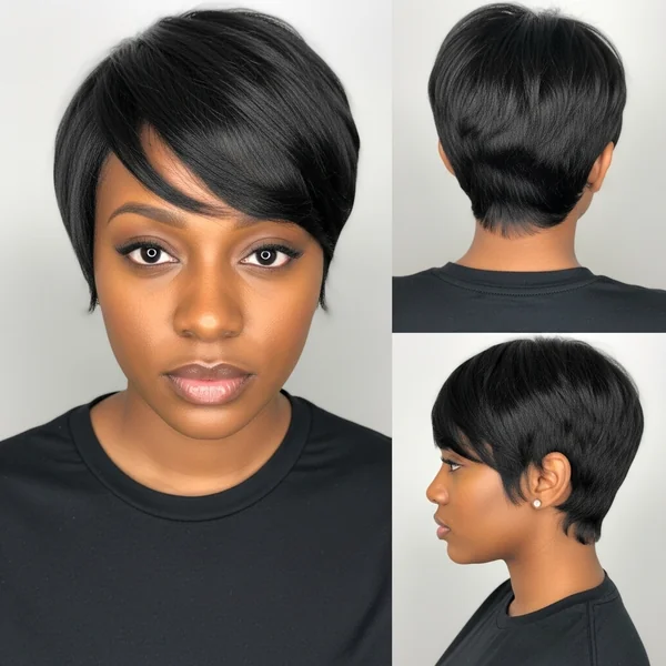Short Straight Hairstyles For Black Women