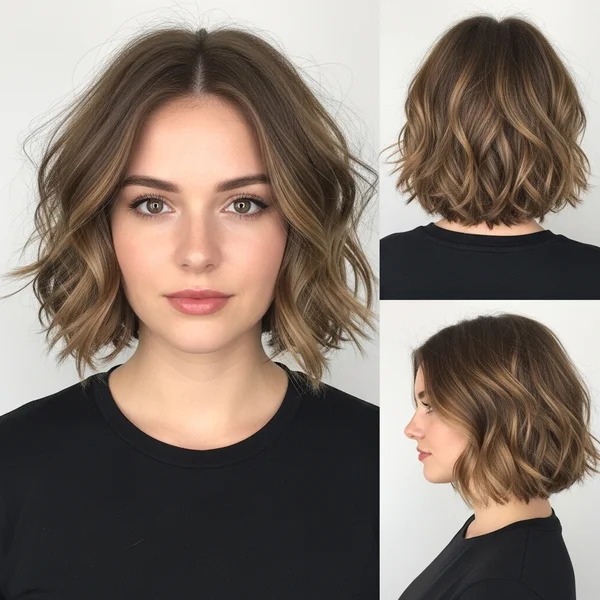 Short Wavy Layered Cut