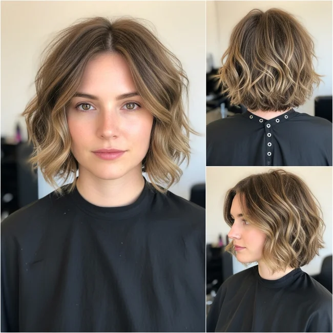 Short Wavy Shag Haircuts