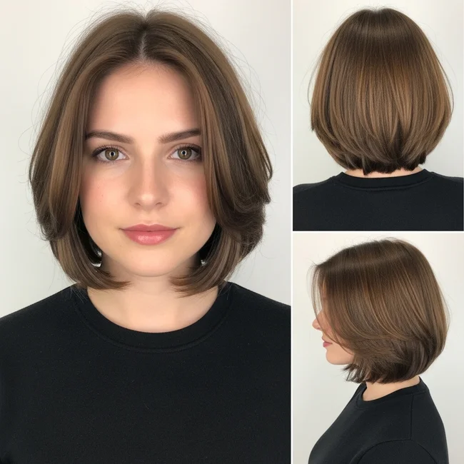 Shoulder Length Layered Bob