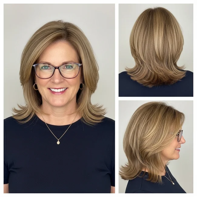 Shoulder-Length Layered Haircuts