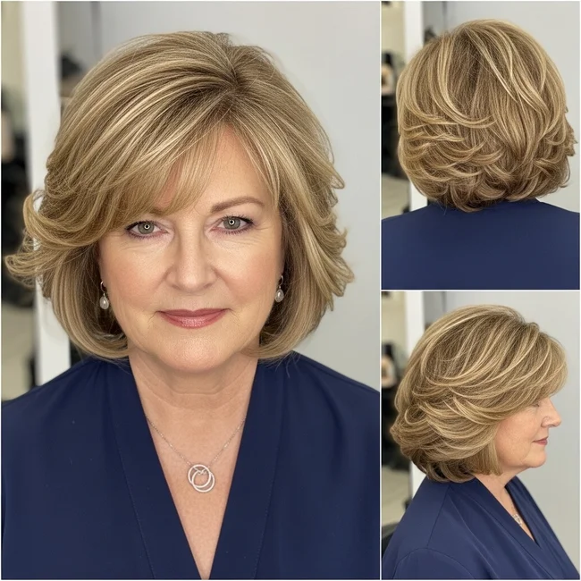 Tapered Shoulder-Length Curls