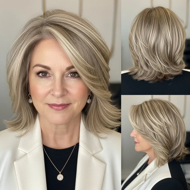 Textured Highlighted Layered Lob