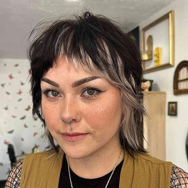 Textured Shag with Choppy Micro Bangs