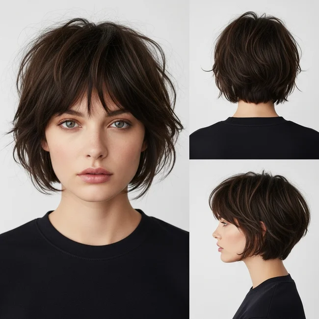Tousled Short Shaggy Pixie Cut