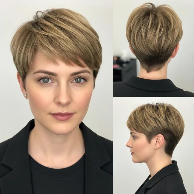 Very Short Pixie Haircut For Fine Hair